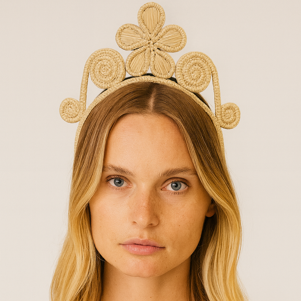 Straw Crown Headband