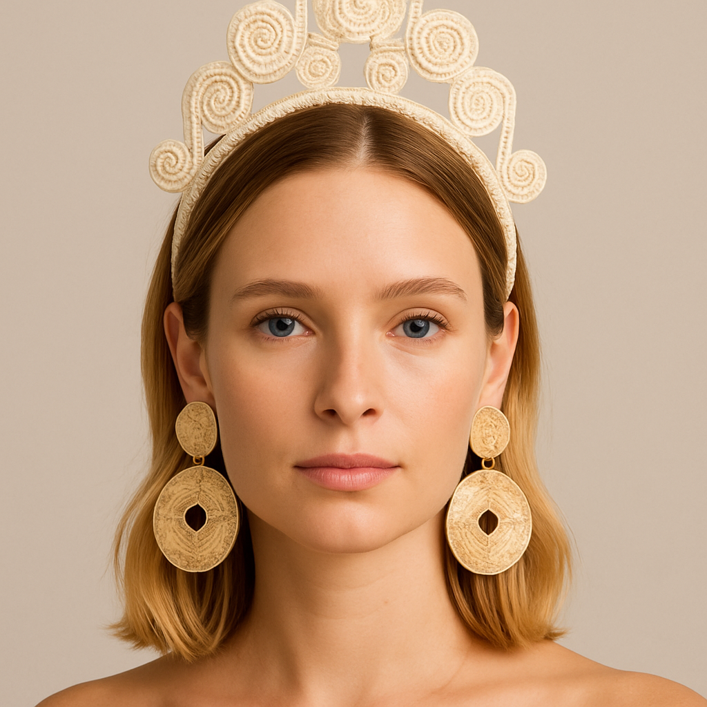 Straw Crown Headband