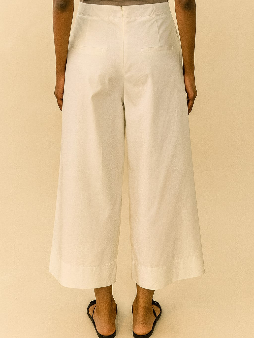 Poplin Cropped Pants