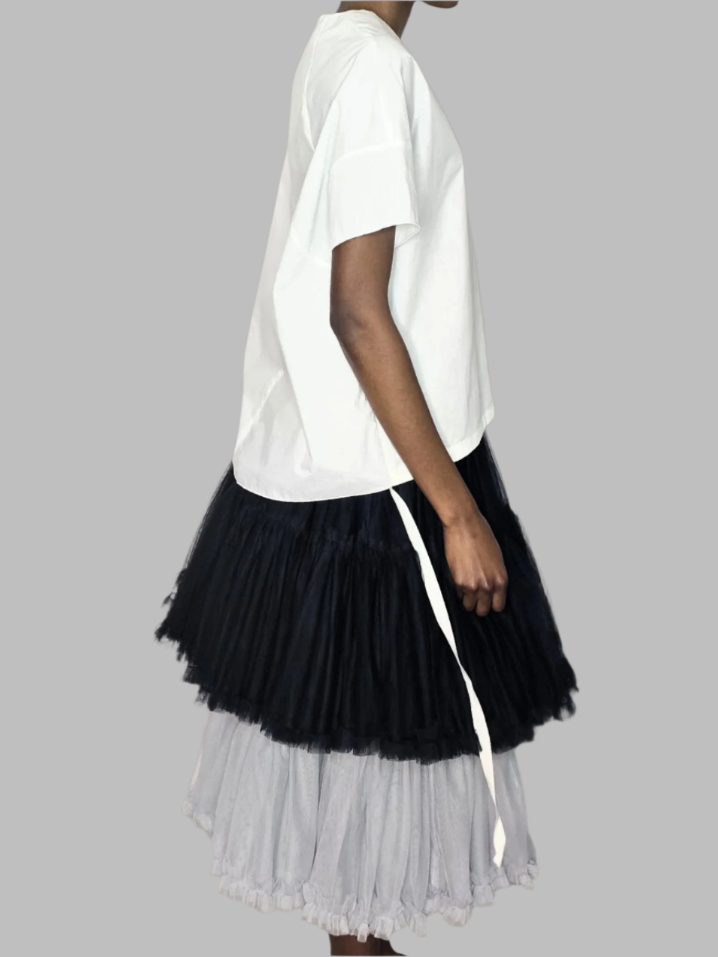 Poplin Loose Shirt with Band