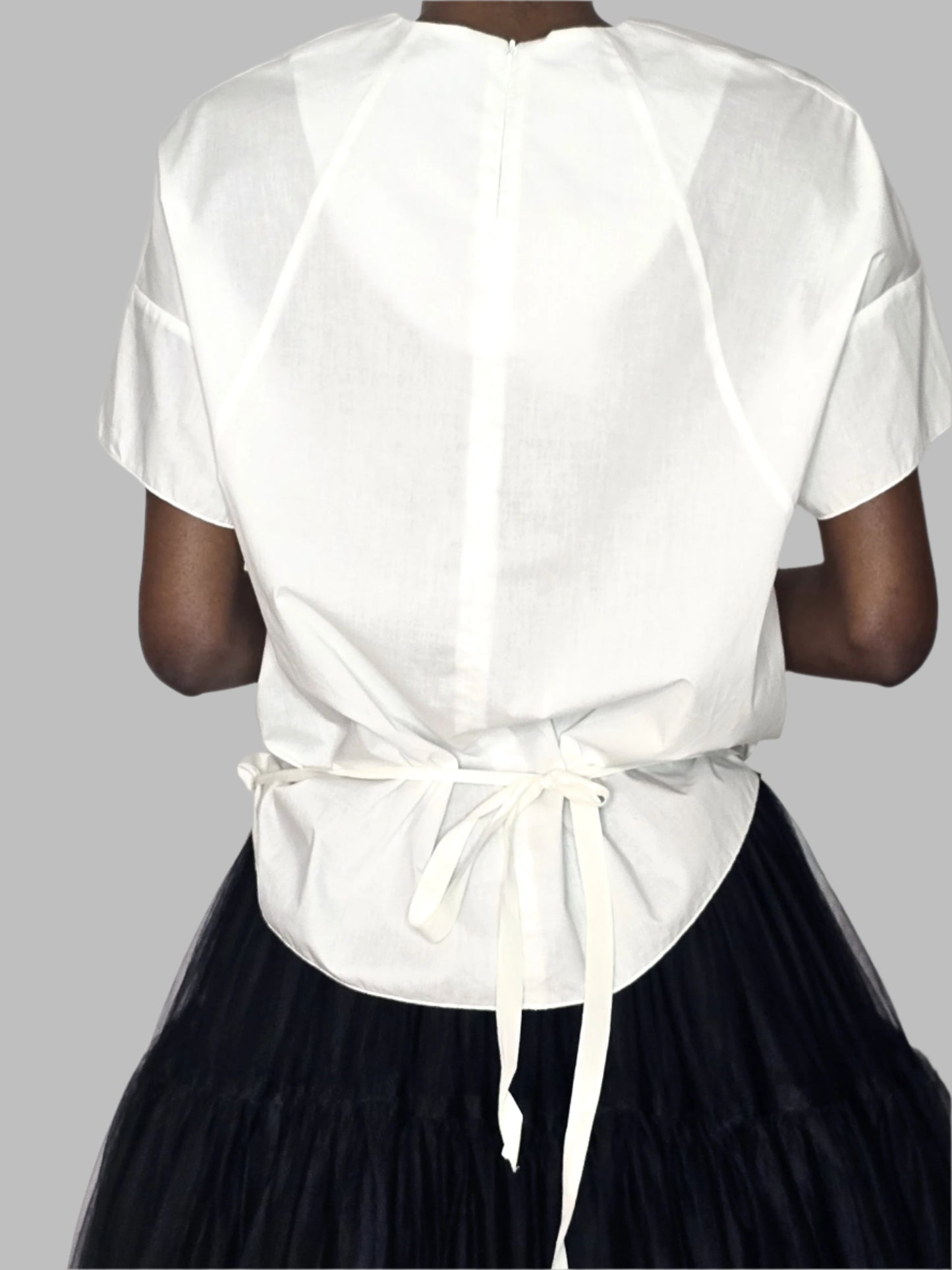 Poplin Loose Shirt with Band
