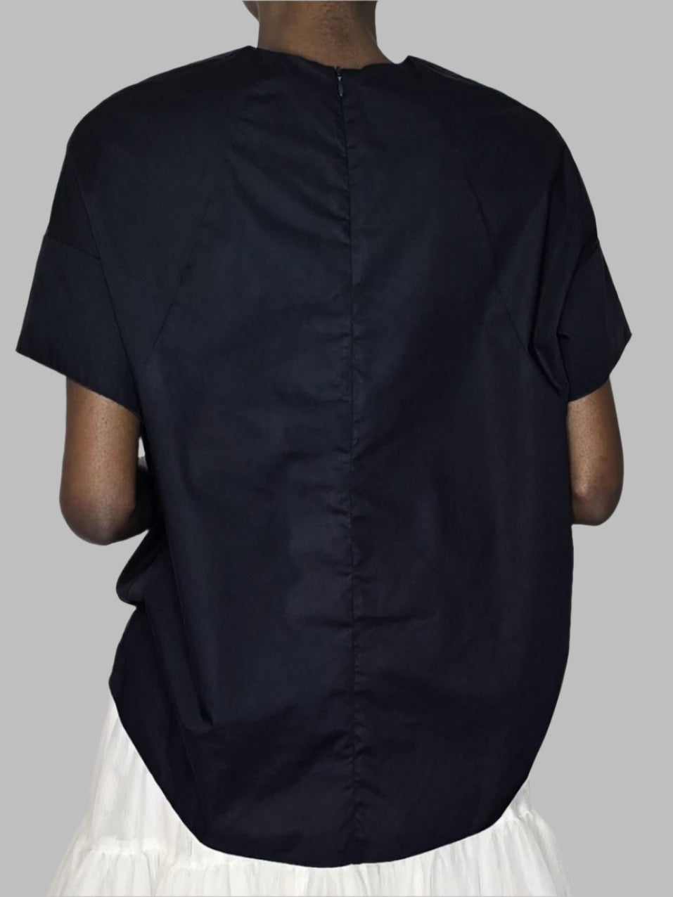 Poplin Loose Shirt with Band