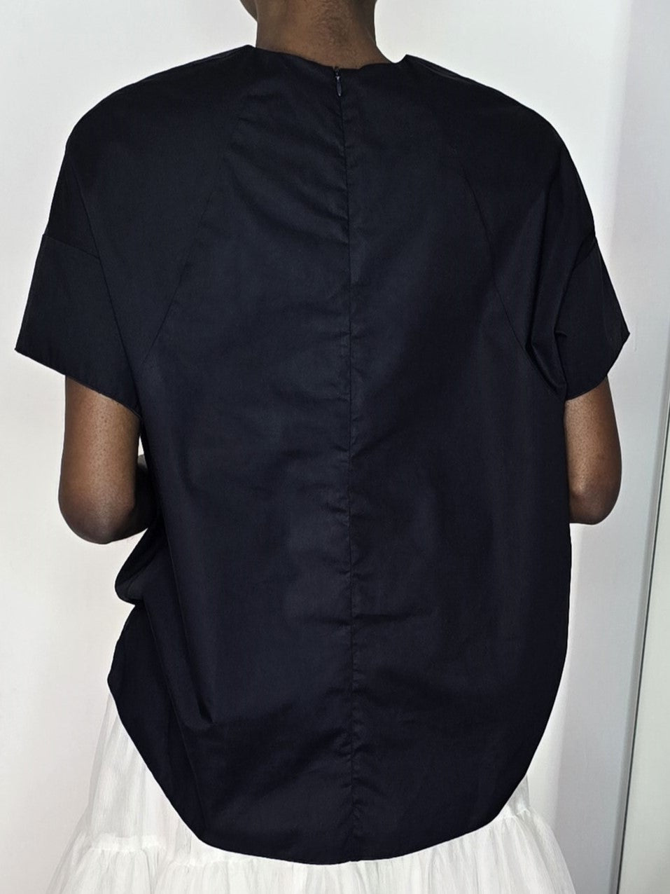 Poplin Loose Shirt with Band
