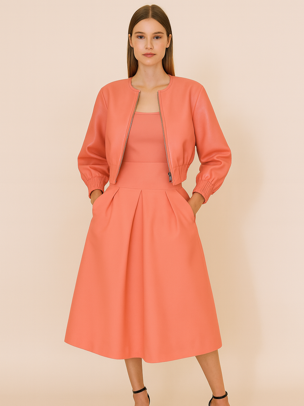 Poplin Yoke Skirt