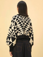 Load image into Gallery viewer, Black Heart Deco Knit Sweater
