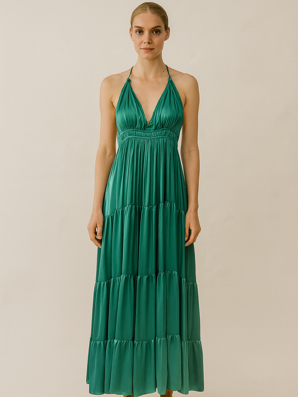 Silk Lily Maxi Dress