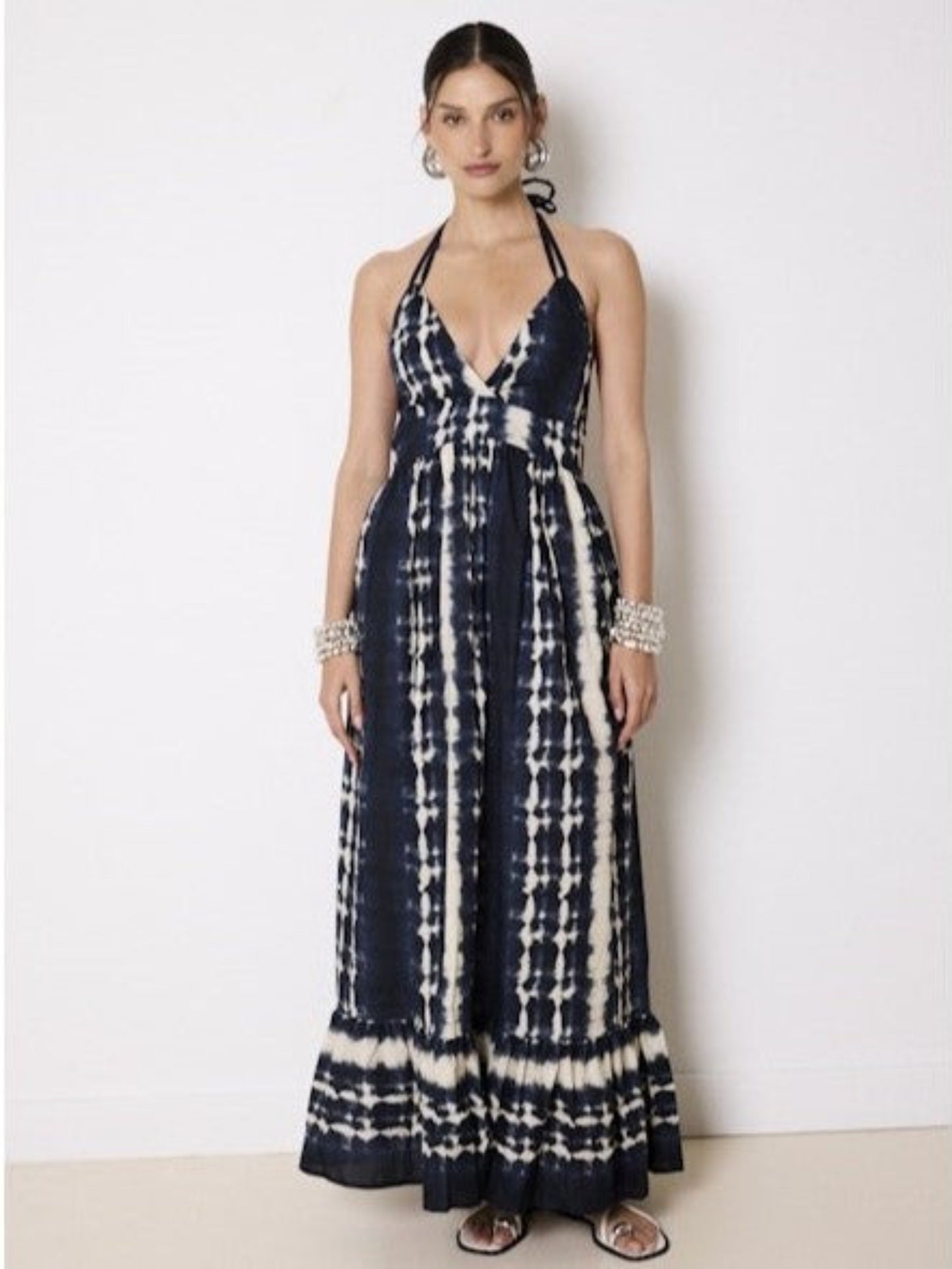 Shaleen Marine Tie & Dye cotton dress