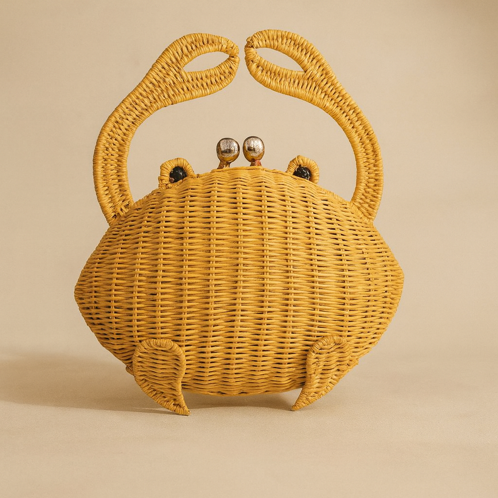 Crab Wicker Bag