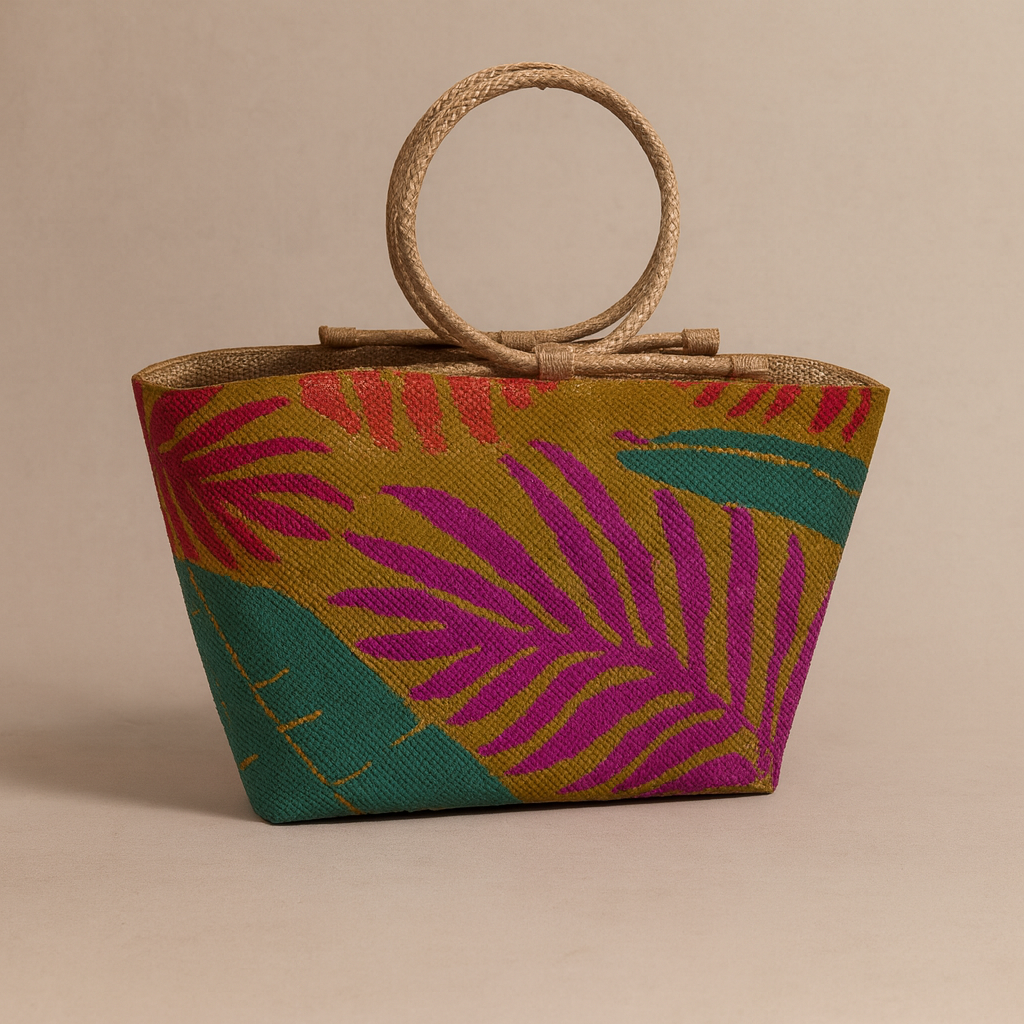 Big Shopper Beach Palm Leaves Bag