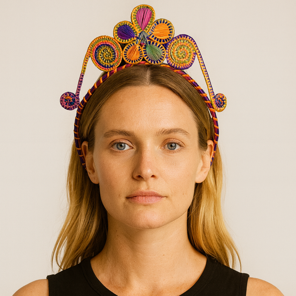 Straw Crown Headband