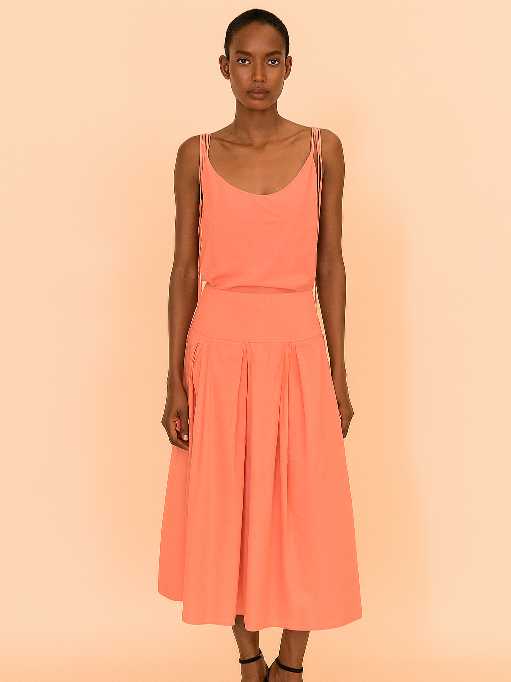 Poplin Yoke Skirt