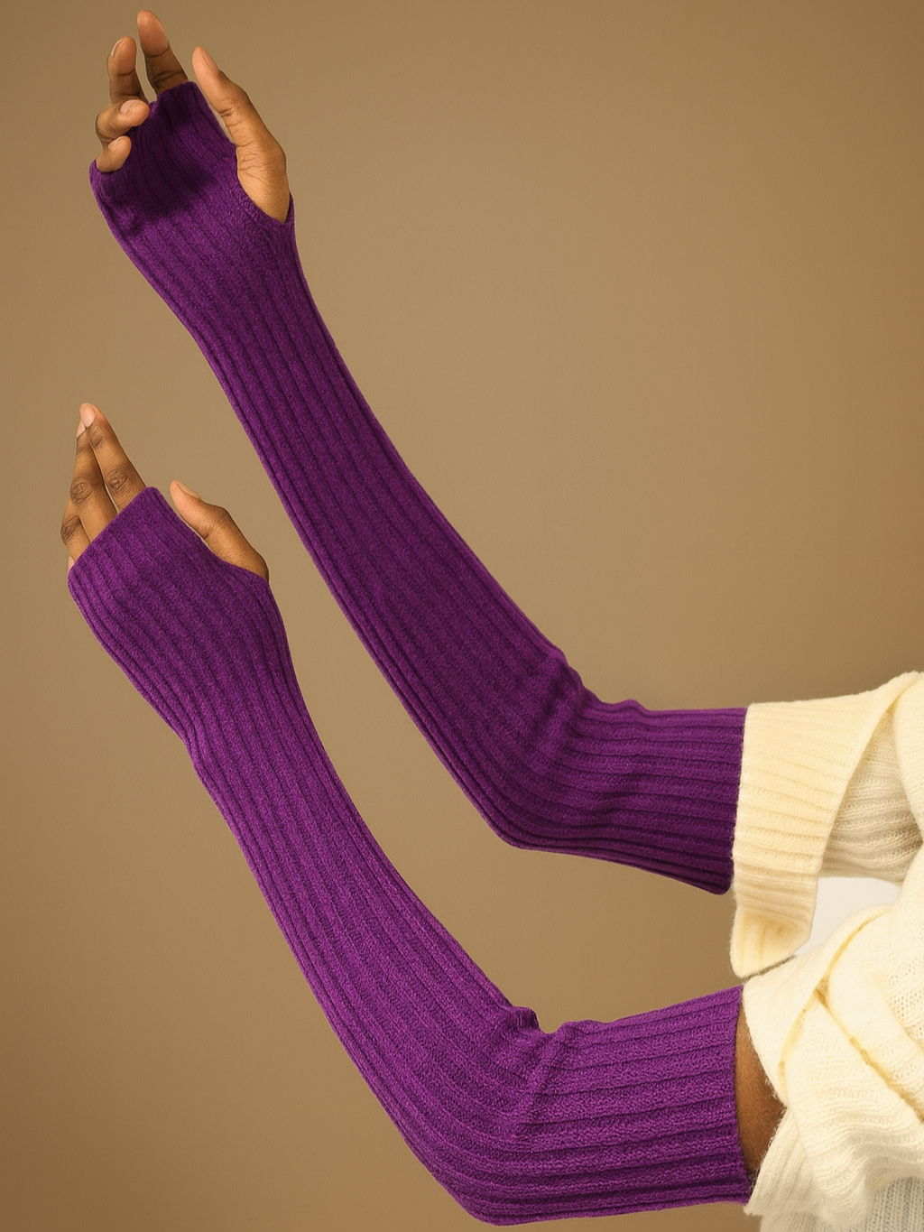 Long Cashmere Mittens