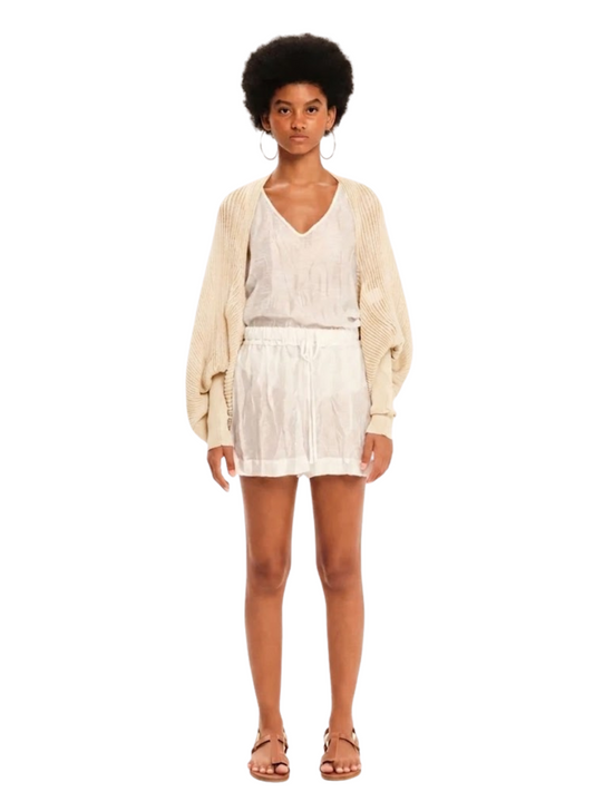 beige ecru cardigan