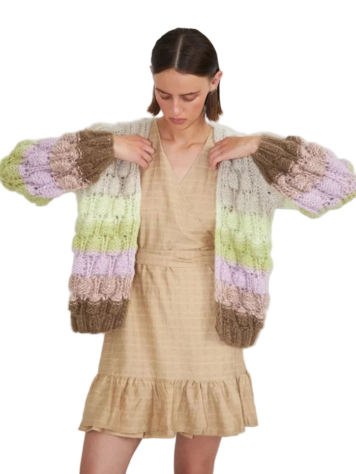 Arena Rainbow Cardigan Pastel Multi