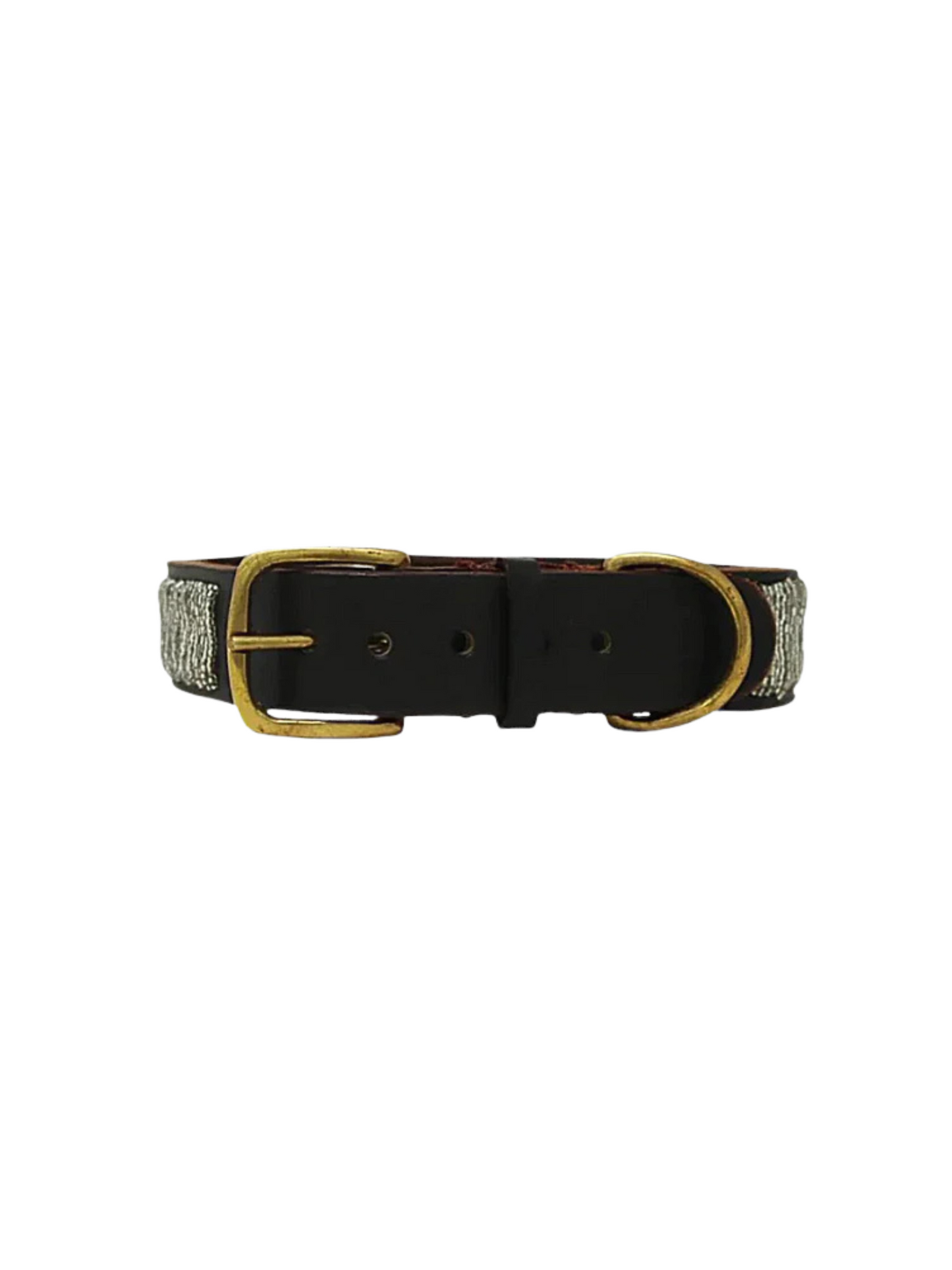 silver Beaded Dog Collar