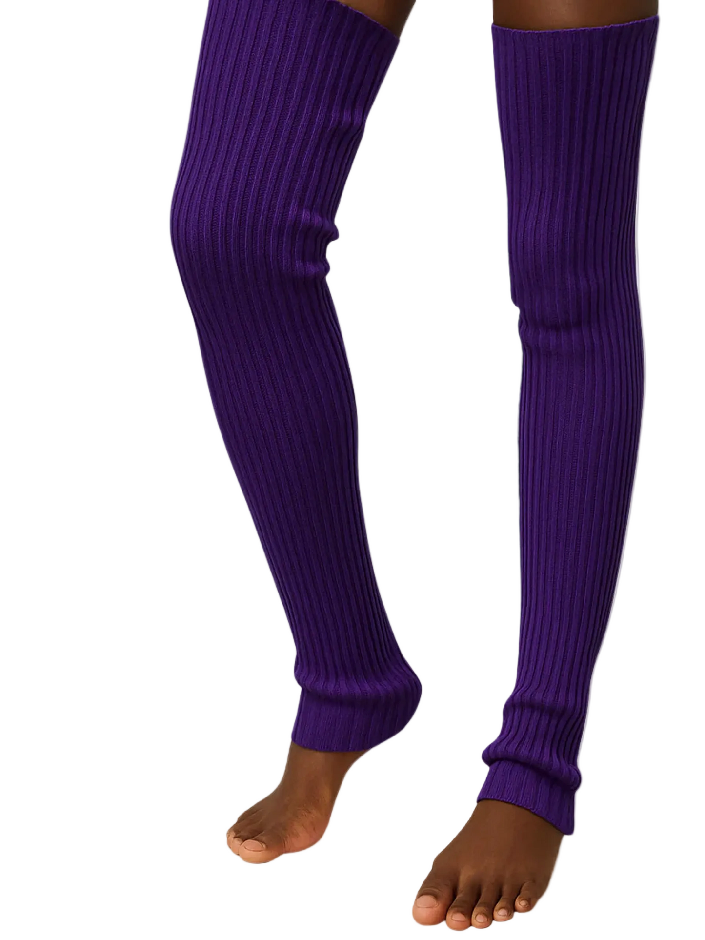 Purple leg warmers