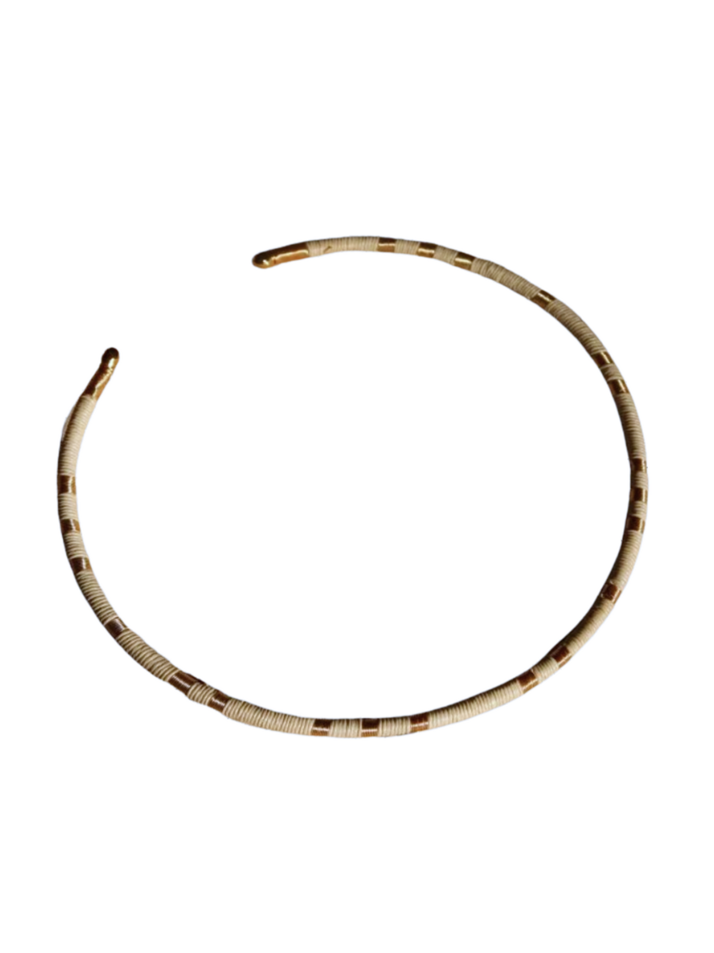 Choker 24k gold-plated bronze, Werregue palm