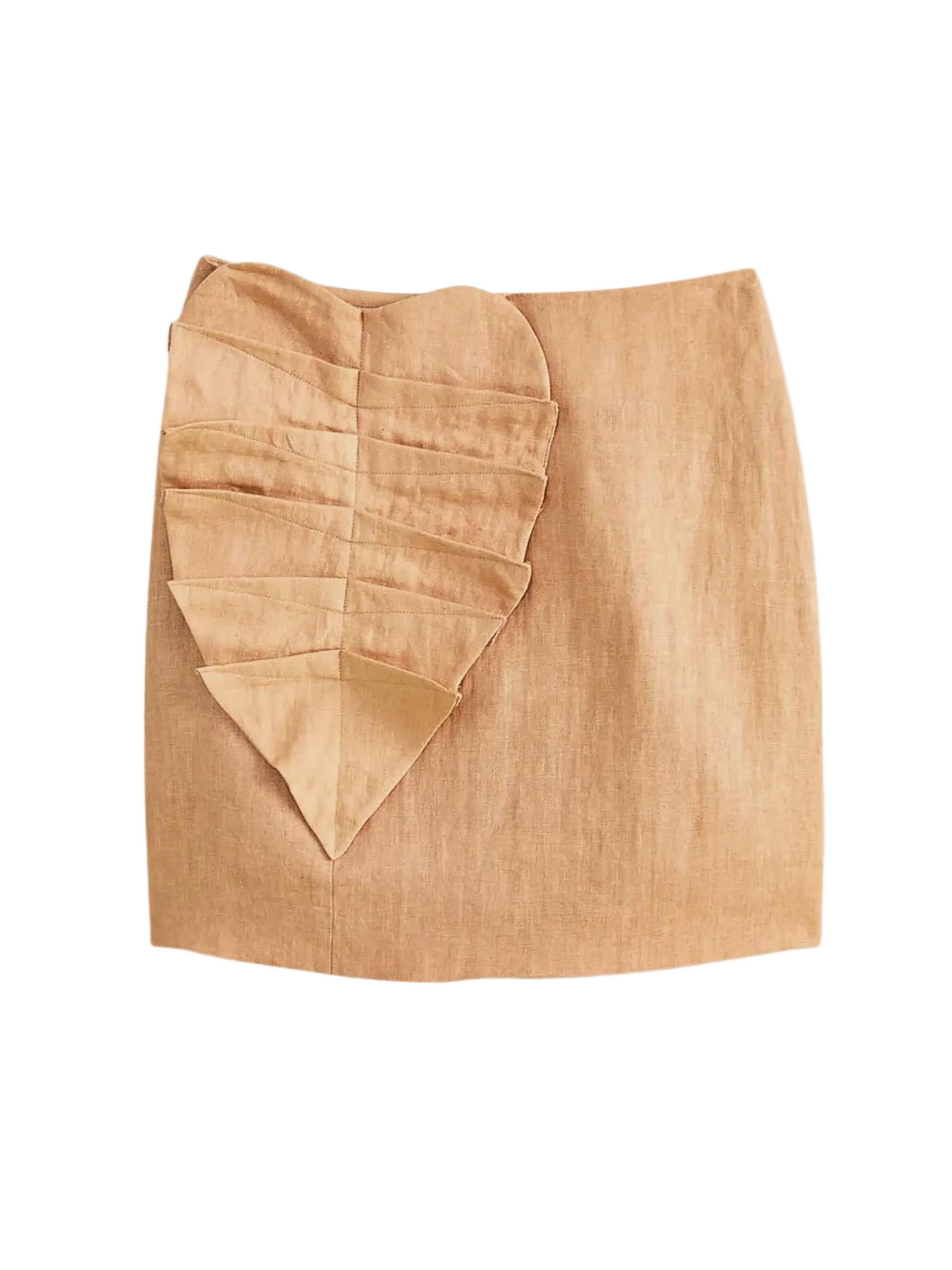 Beige Linen Mini Skirt By Farm Rio