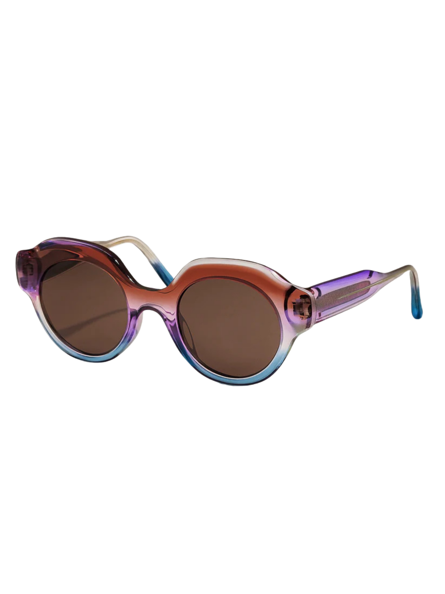 Gradient brown to blue sunglasses