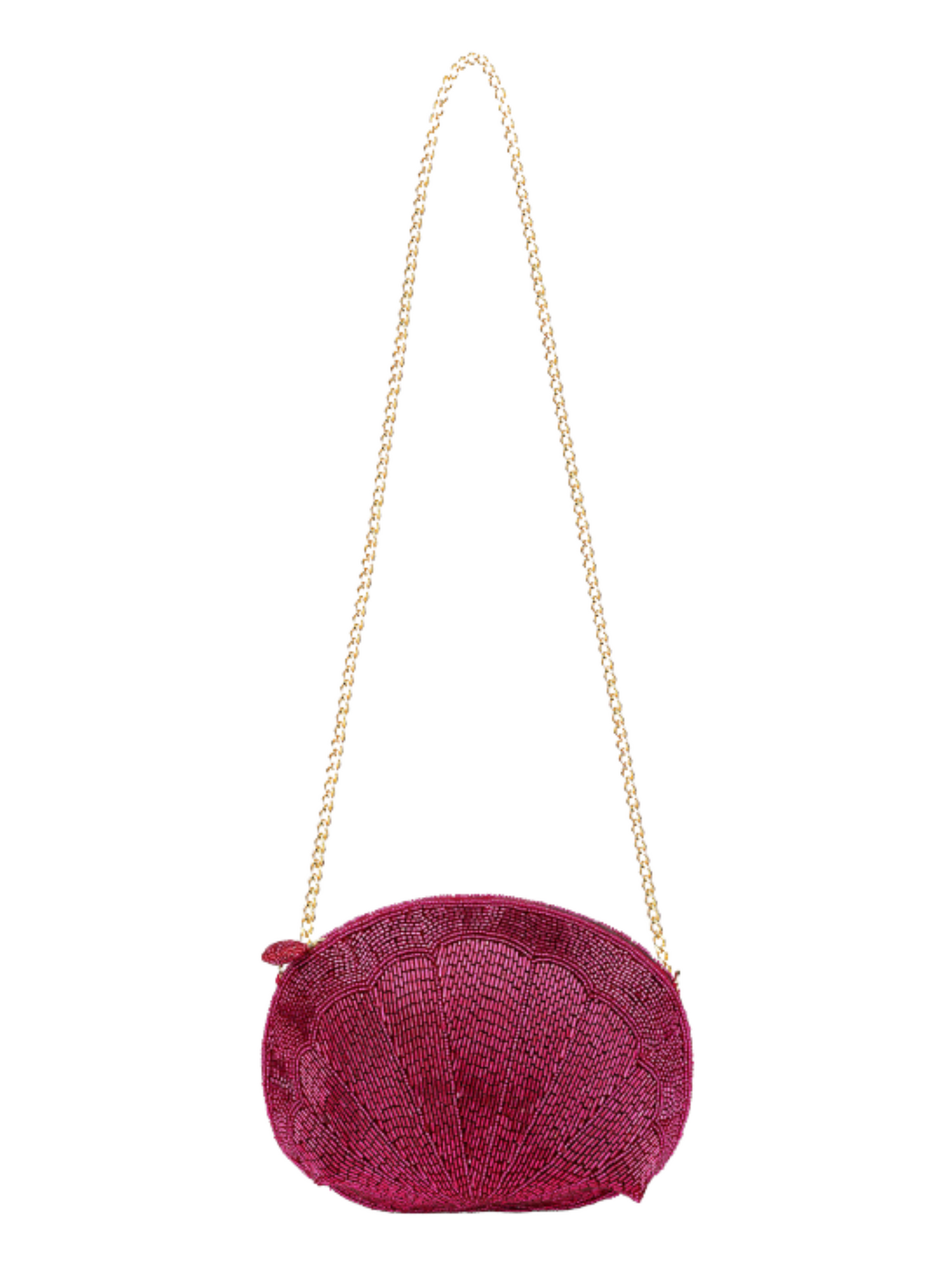 pink shell handbag