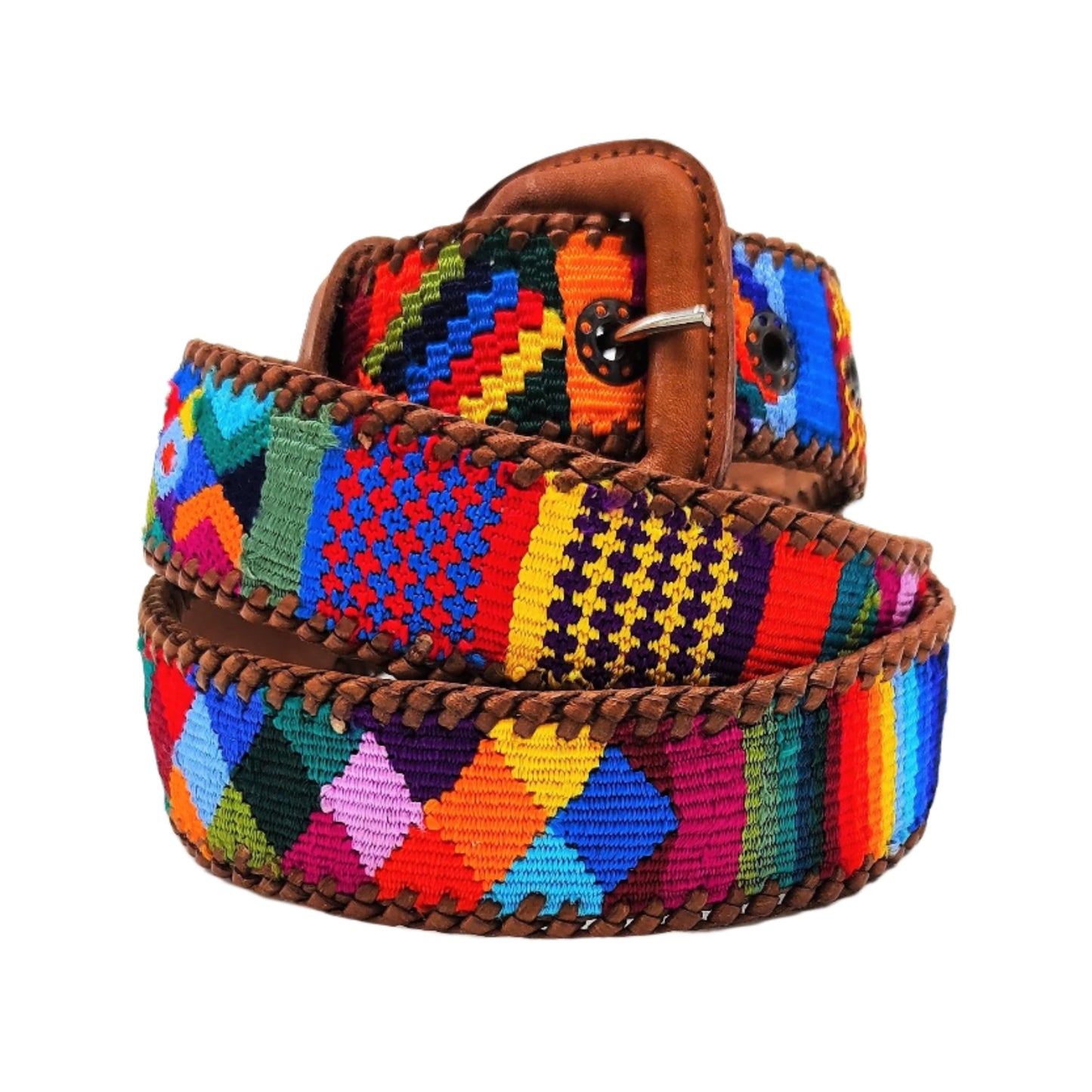 Guatemalan Multicolor Belt Silk Embroidery