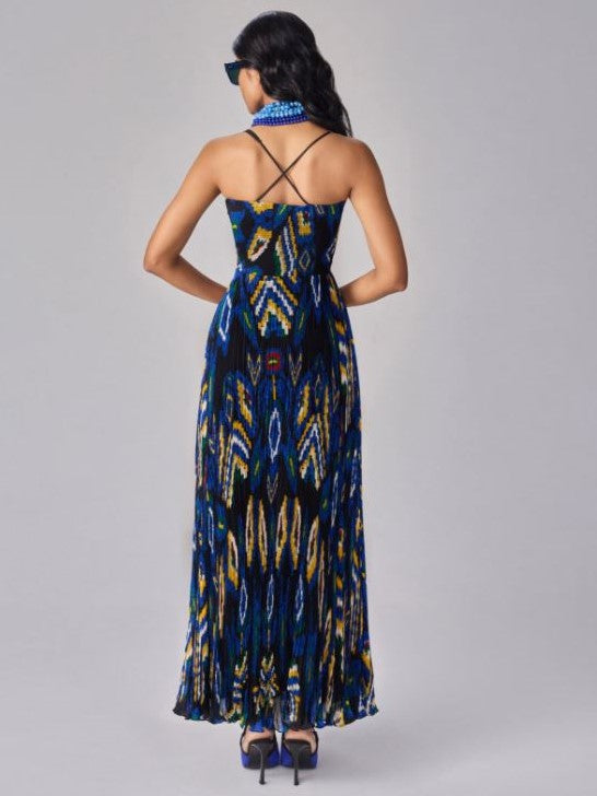 Micro Pleated Bustier Dress