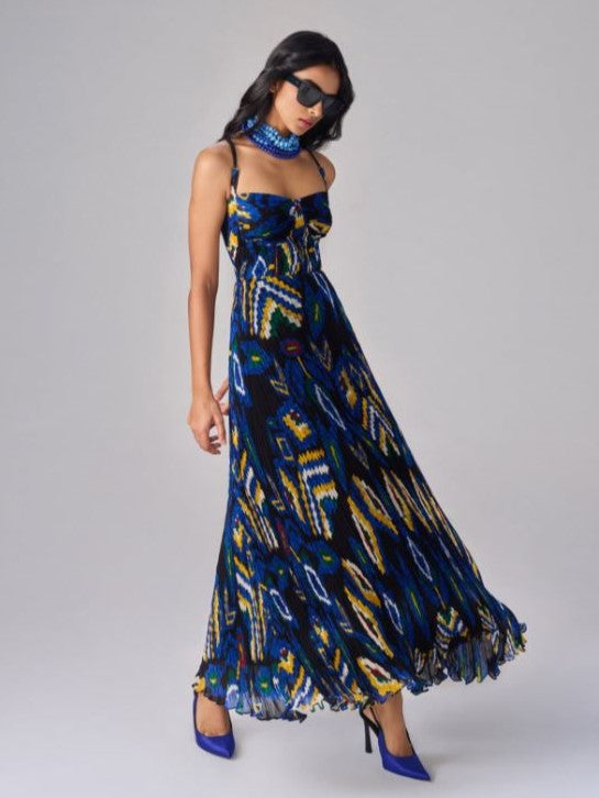 Micro Pleated Bustier Dress