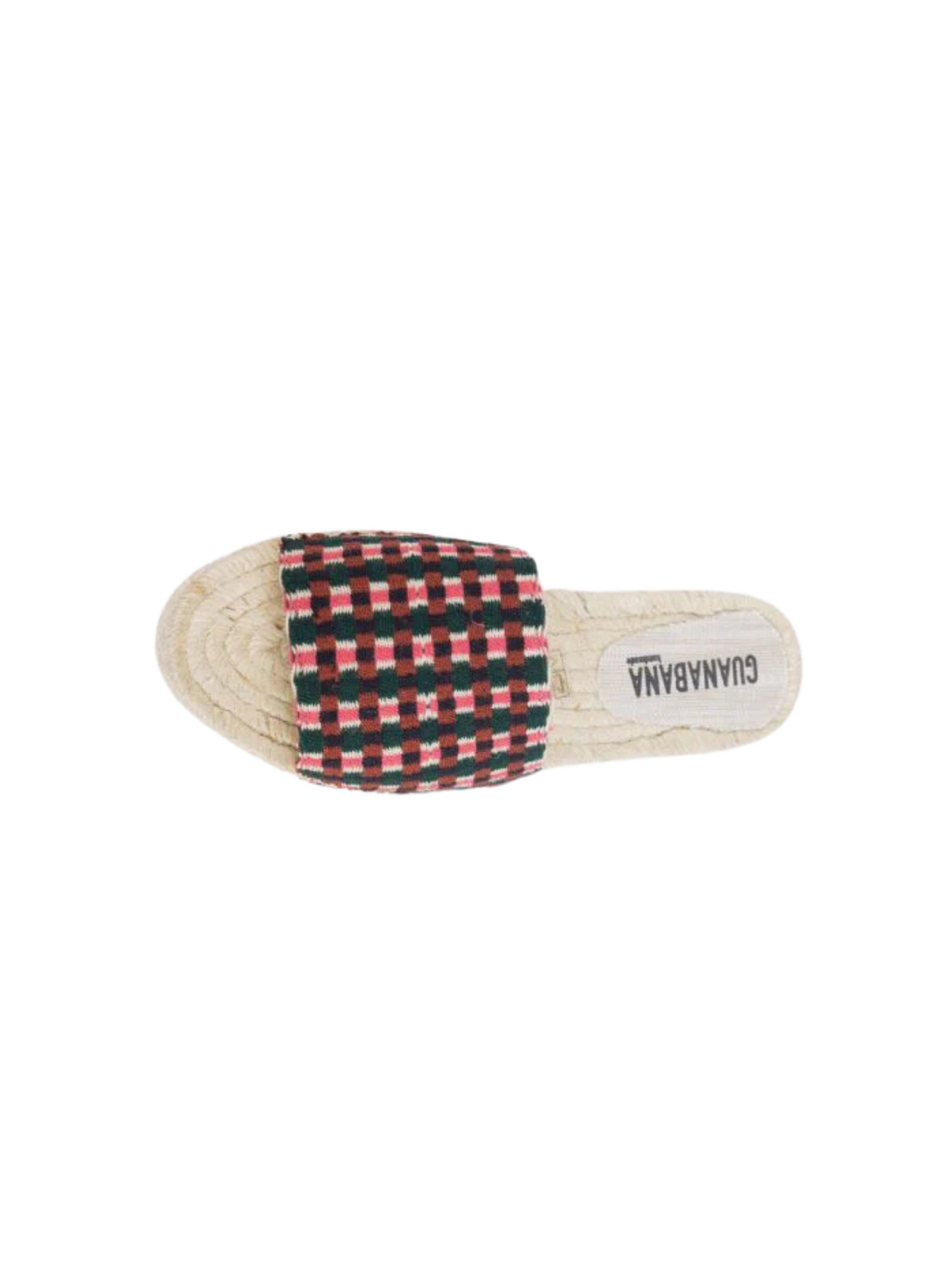 checkered slide sandals