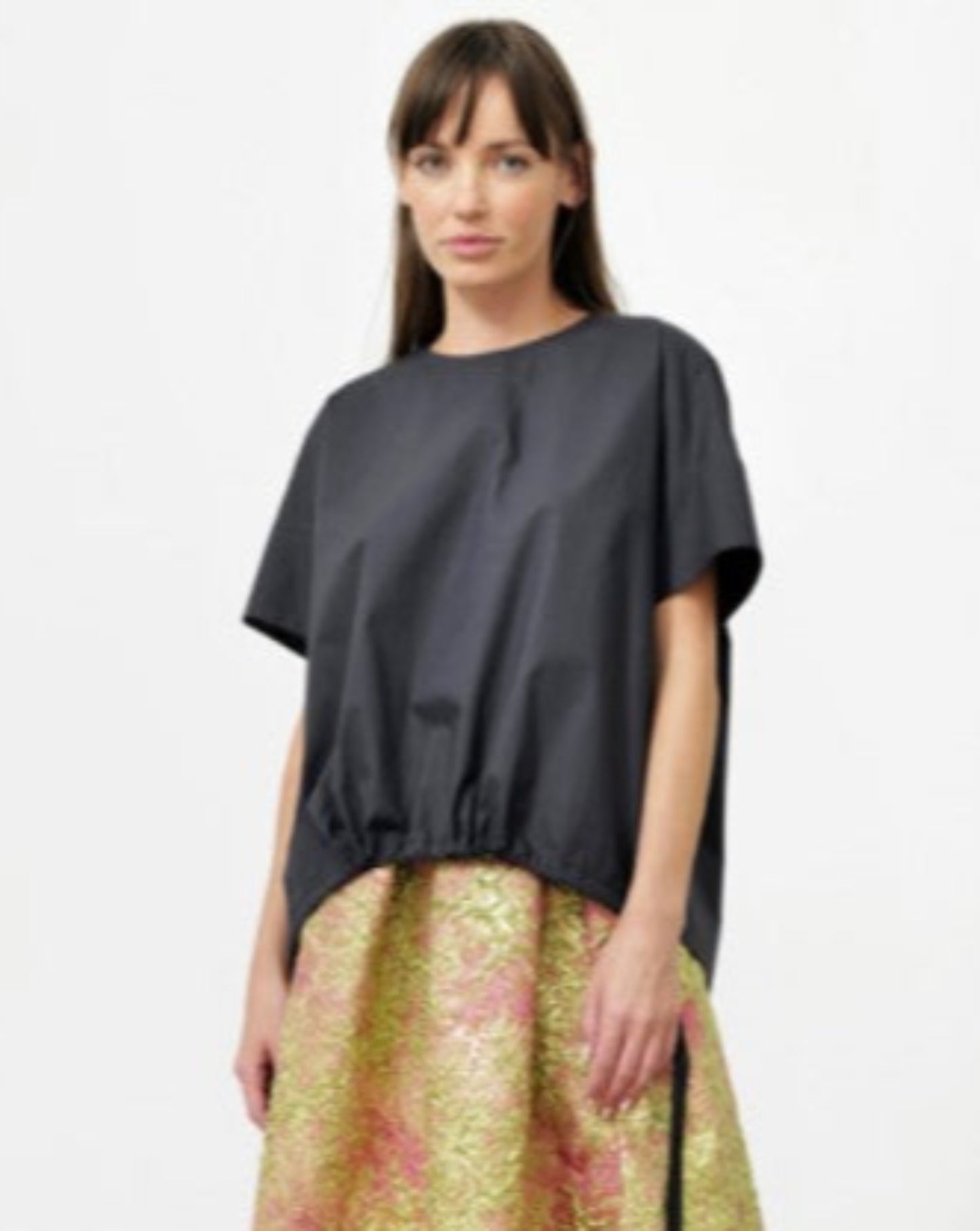 Poplin Loose Shirt with Band