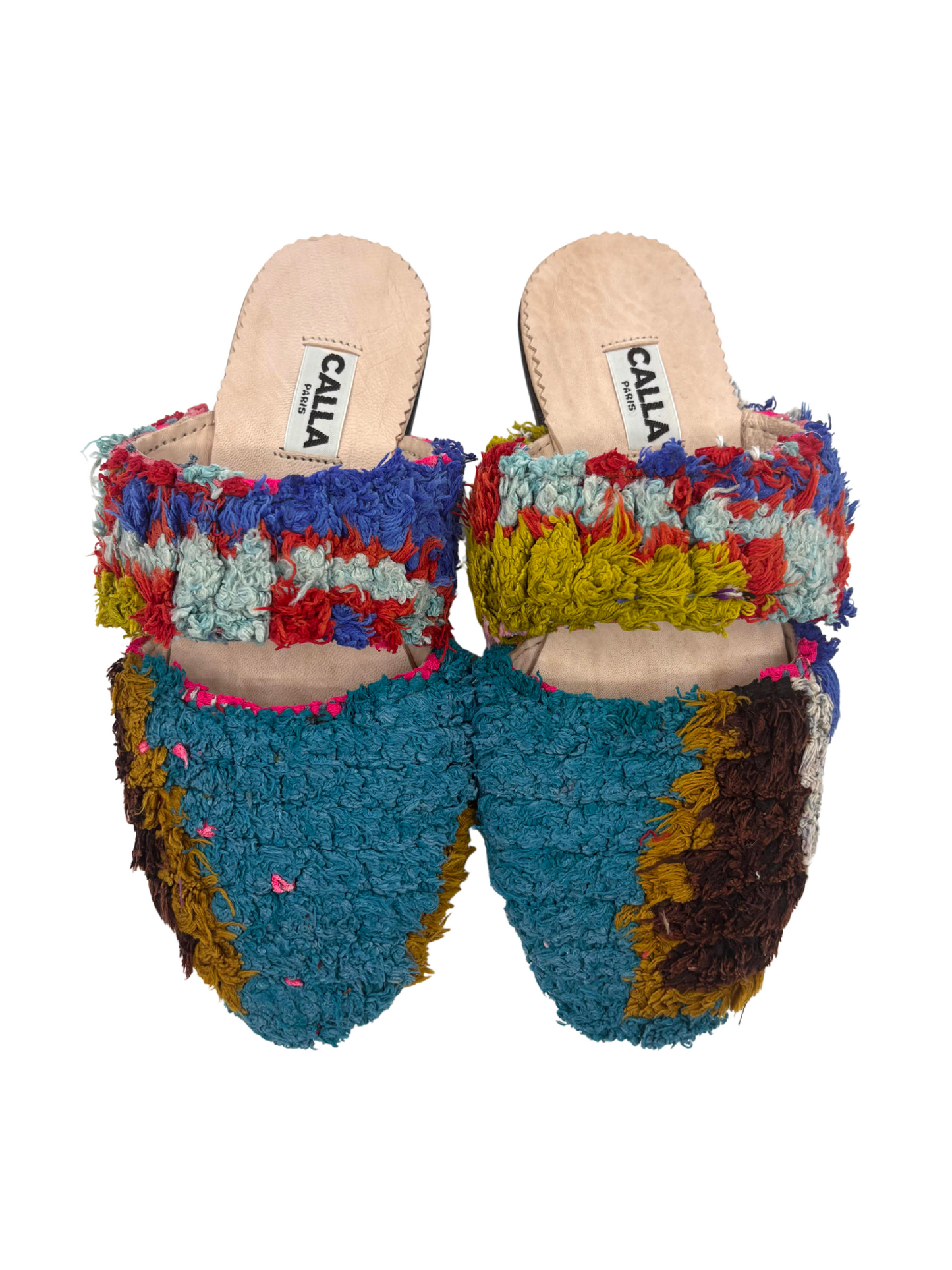 Colorful woven babouche