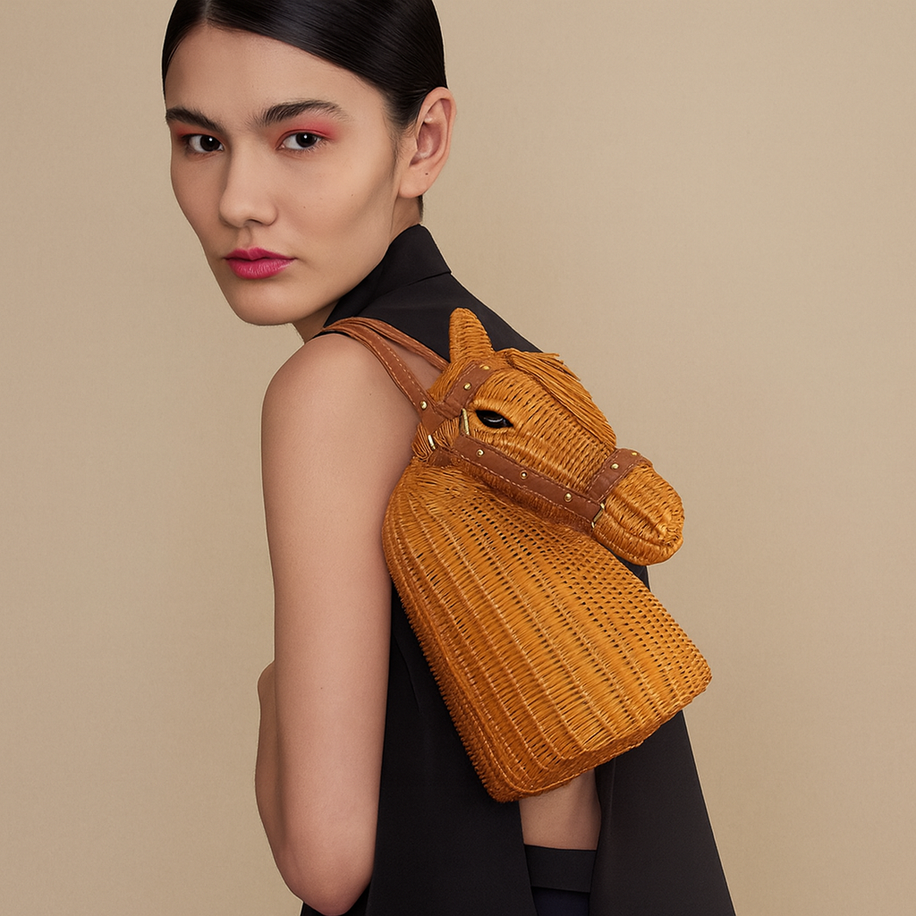 Scott Horse Wicker Bag