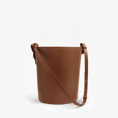 Louise Large Brown Bucket Bag