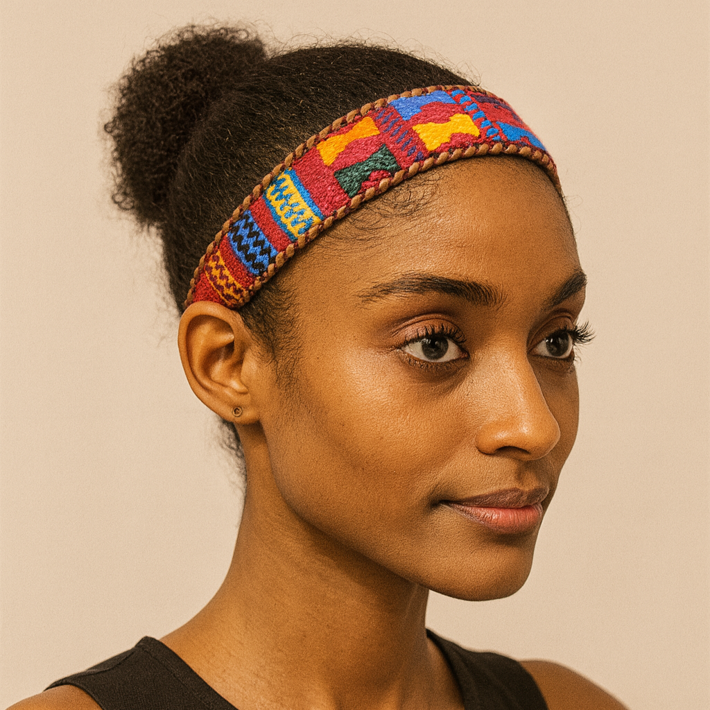 Multicolor Embroidered Headpiece