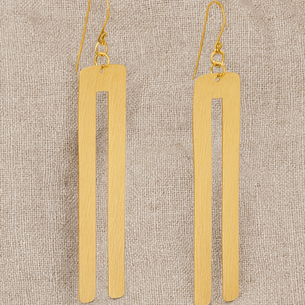 Zaafira Brass Earring