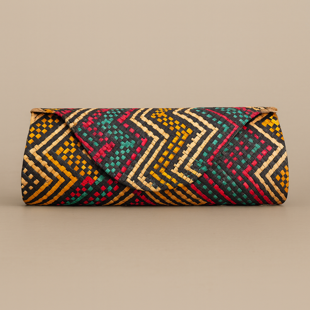 Woven Straw Clutch