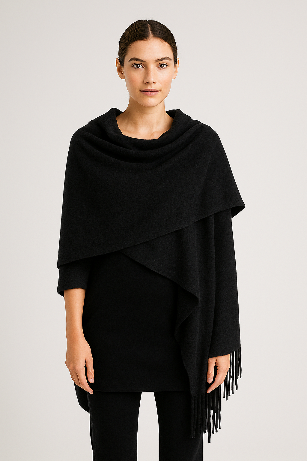 Cashmere poncho