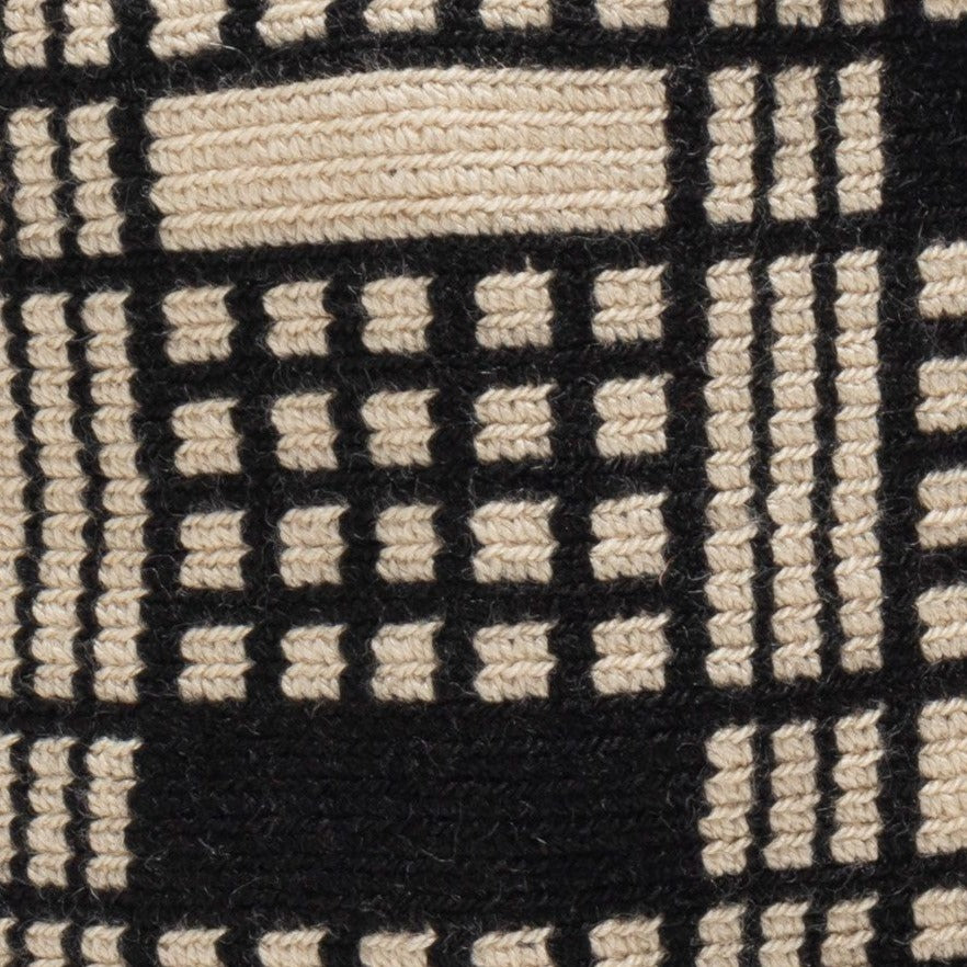 Small Crossbody Wayuu Black, Beige