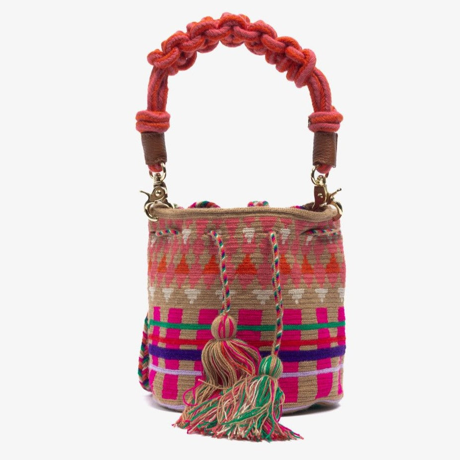 Handmade Small Crossbody Wayuu Swan