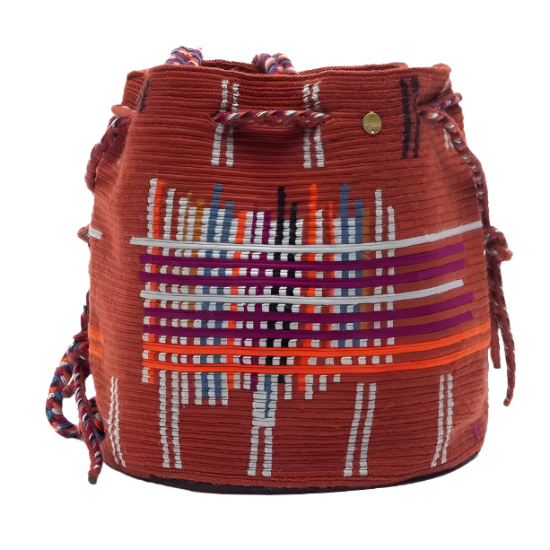 Handmade Medium Wayuu Anemon Terracota