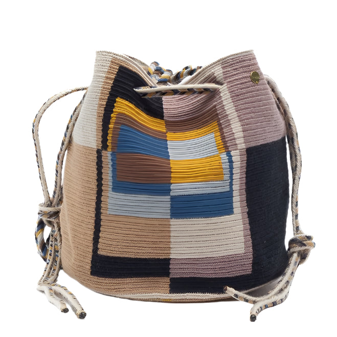 Handmade Medium Wayuu Ostrich Lavender