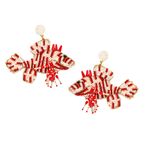 Lion Fish Earrings