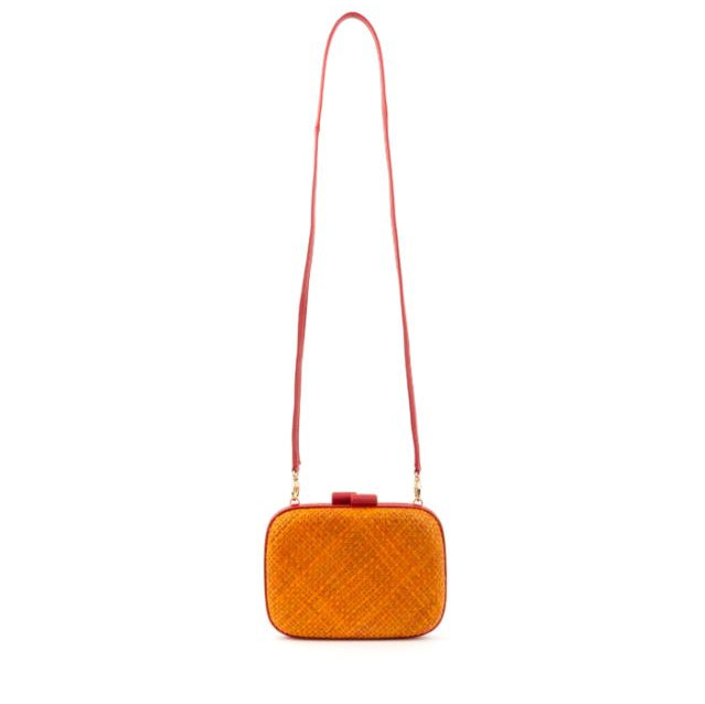 Mira Orange Clutch