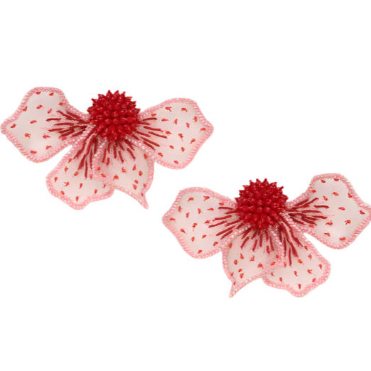 Peonie Earrings Pink