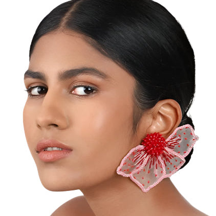 Peonie Earrings Pink