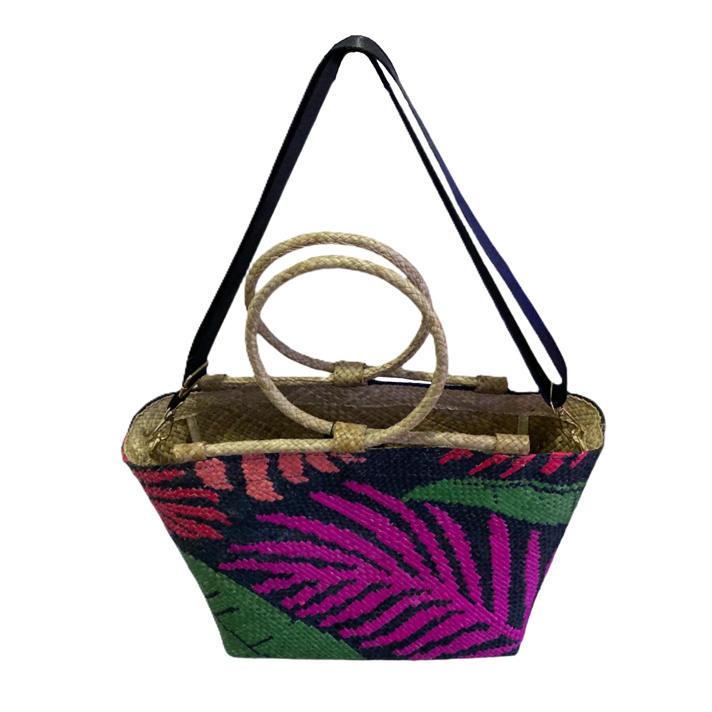 Medium Shopper Beach Palm Leaves Bag