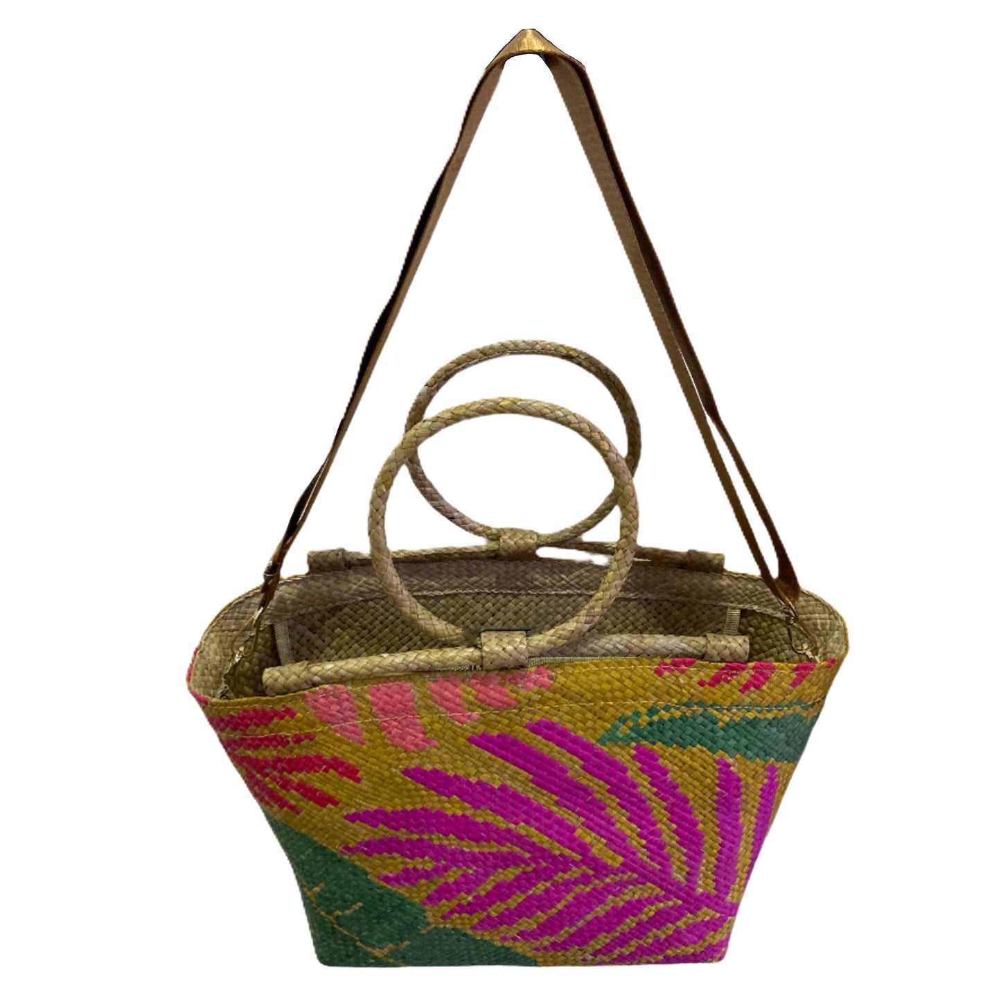 Medium Shopper Beach Palm Leaves Bag