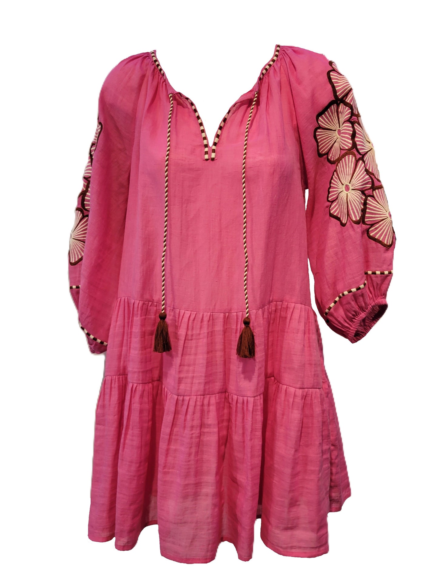 Stripe Flower Santorini Dress