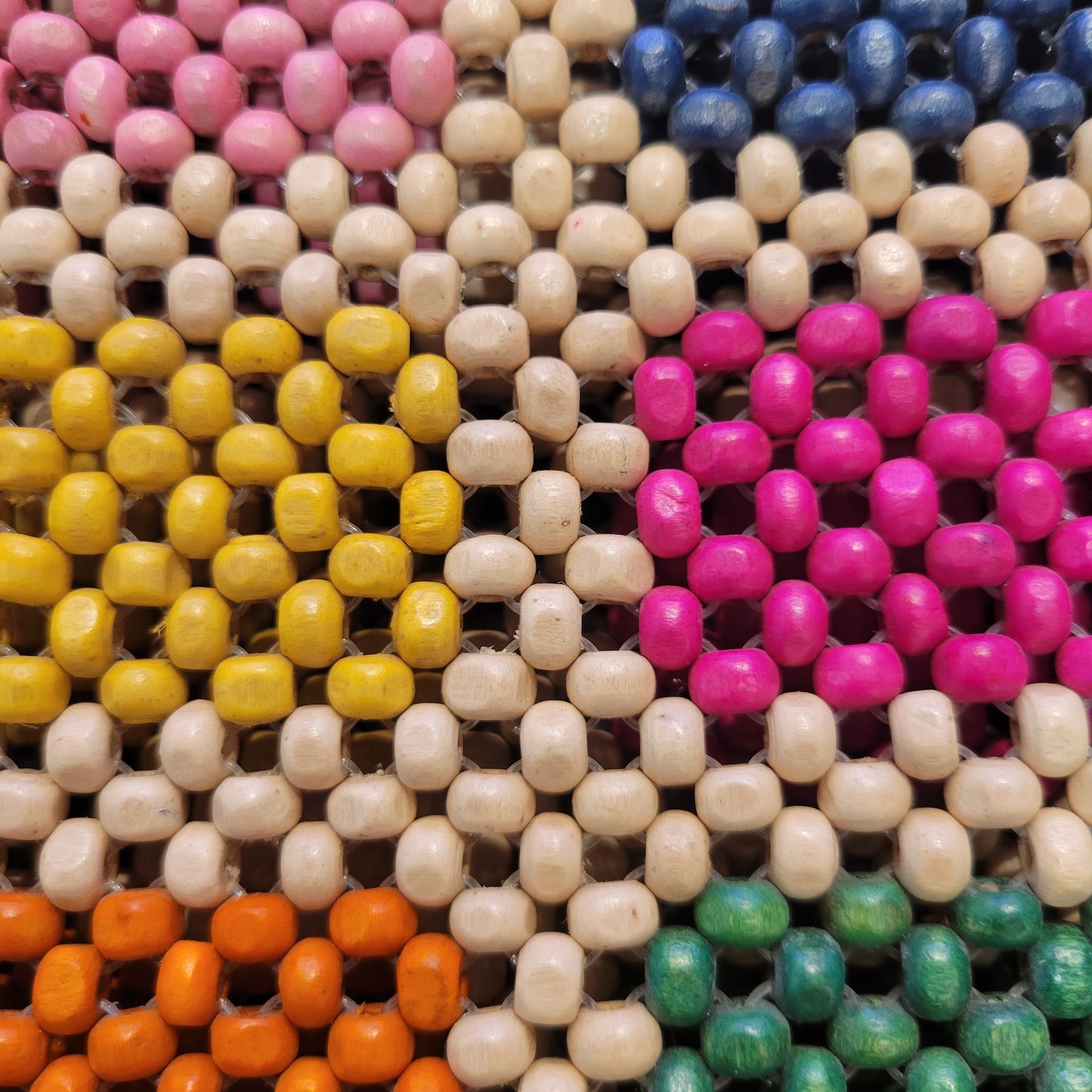 Wood Beads Shoulder Bag