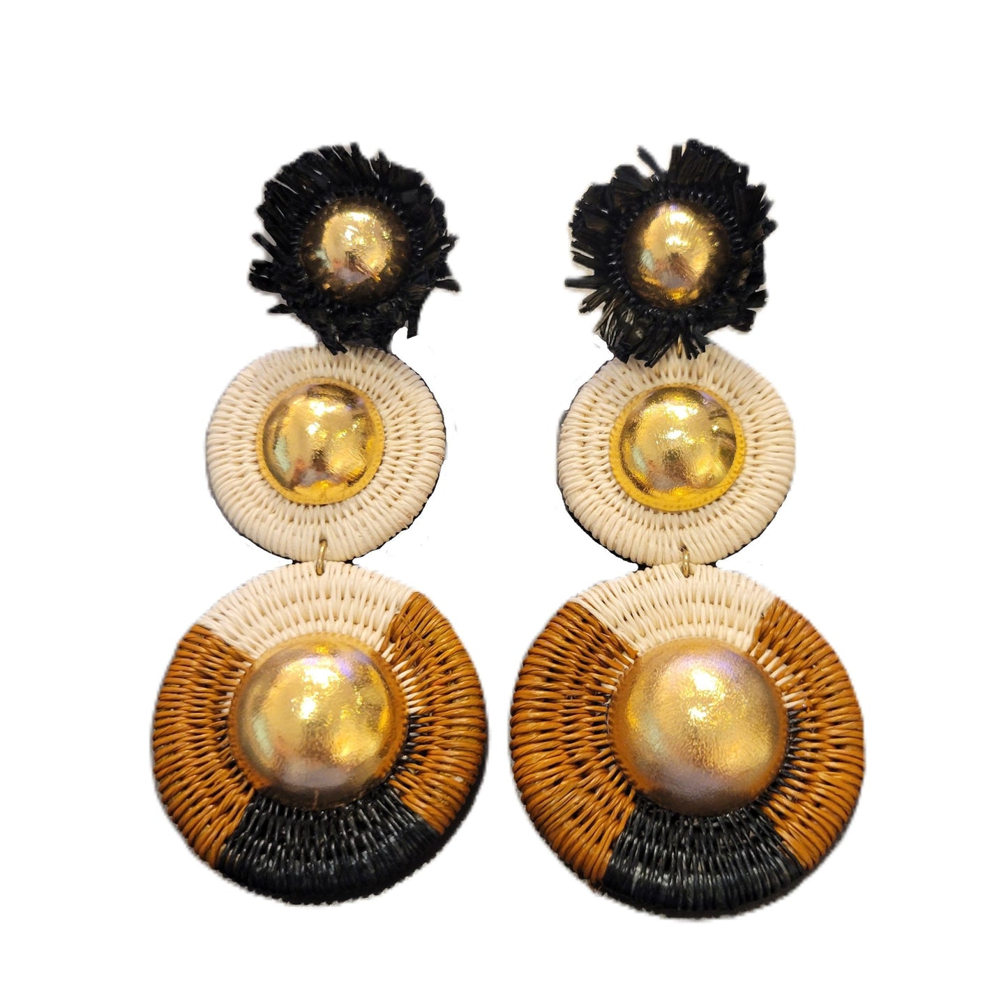 Werregue Three Buttons Earrings