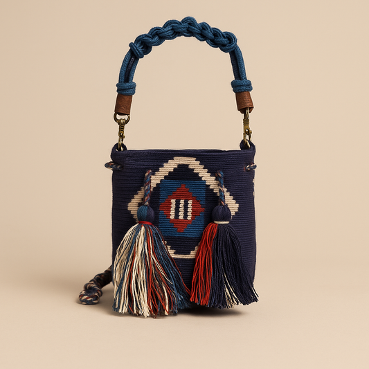 Handmade Small Crossbody Wayuu Hummingbird